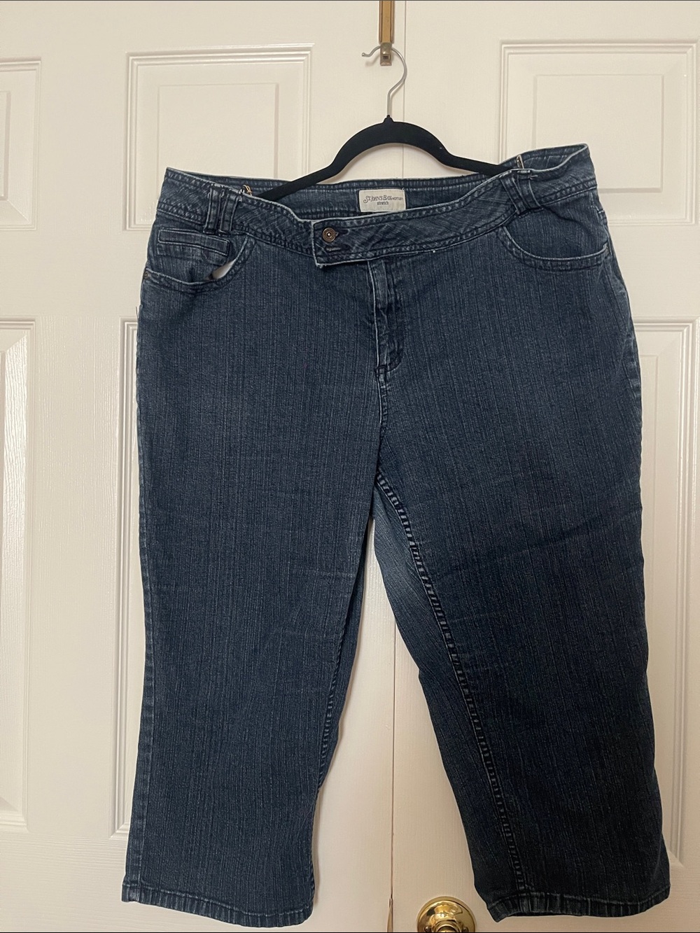 St. John's Bay Dark Blue Cropped Jeans - Straight Ankle